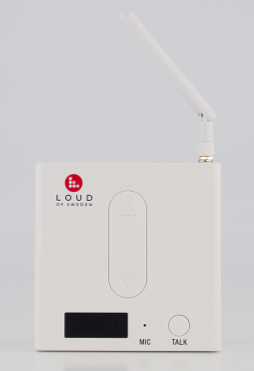 Loud of Sweden Wireless Transmitter 2,4 GHz Volume control B1 white